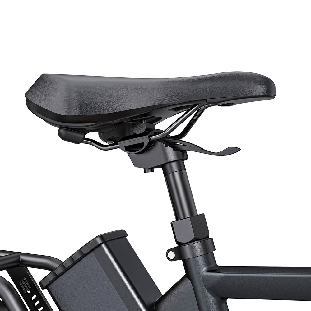 ENGWE P275 Pro City Electric Bike, 27.5'' Spoke Tires, 250W Bafang Brushless Mid-drive Motor, 3-level Automatic Gear Shifter, 36V 19.2Ah Removable Battery, 260km Max Range, Front & Rear Hydraulic Disc Brake - Black
