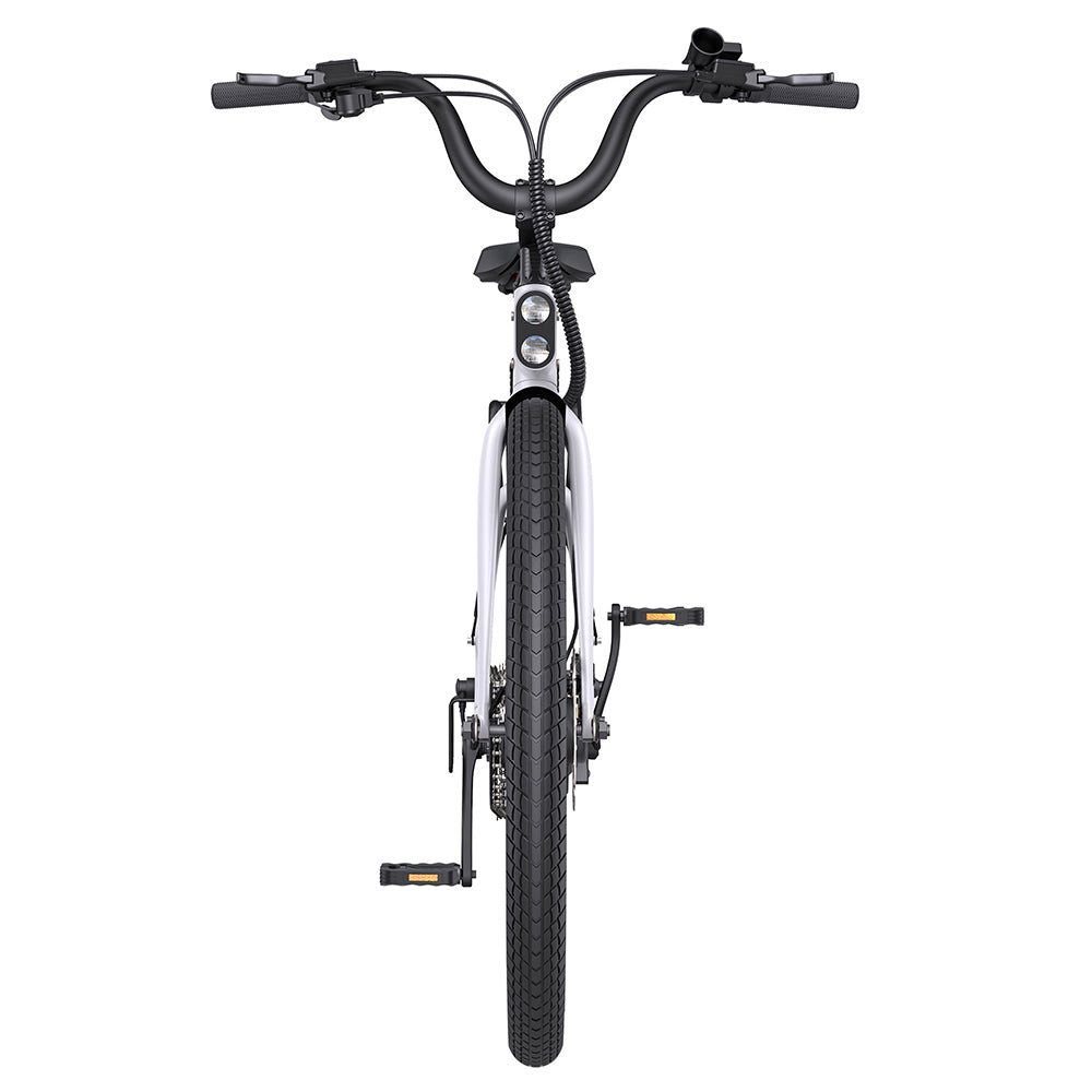 ENGWE P275 ST Urban Electric Bike, 250W Brushless Mid-drive Torque Sensor Motor, 36V 19.2Ah Removable Battery, 260km Max Range, Hydraulic Disc Brake, 27.5'' Spoke Tires, SHIMANO 9-speed - White