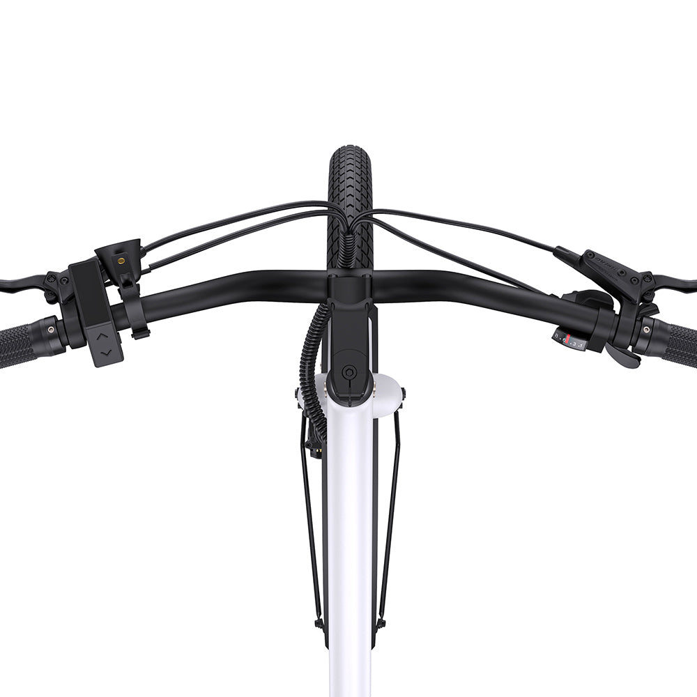 ENGWE P275 ST Urban Electric Bike, 250W Brushless Mid-drive Torque Sensor Motor, 36V 19.2Ah Removable Battery, 260km Max Range, Hydraulic Disc Brake, 27.5'' Spoke Tires, SHIMANO 9-speed - White