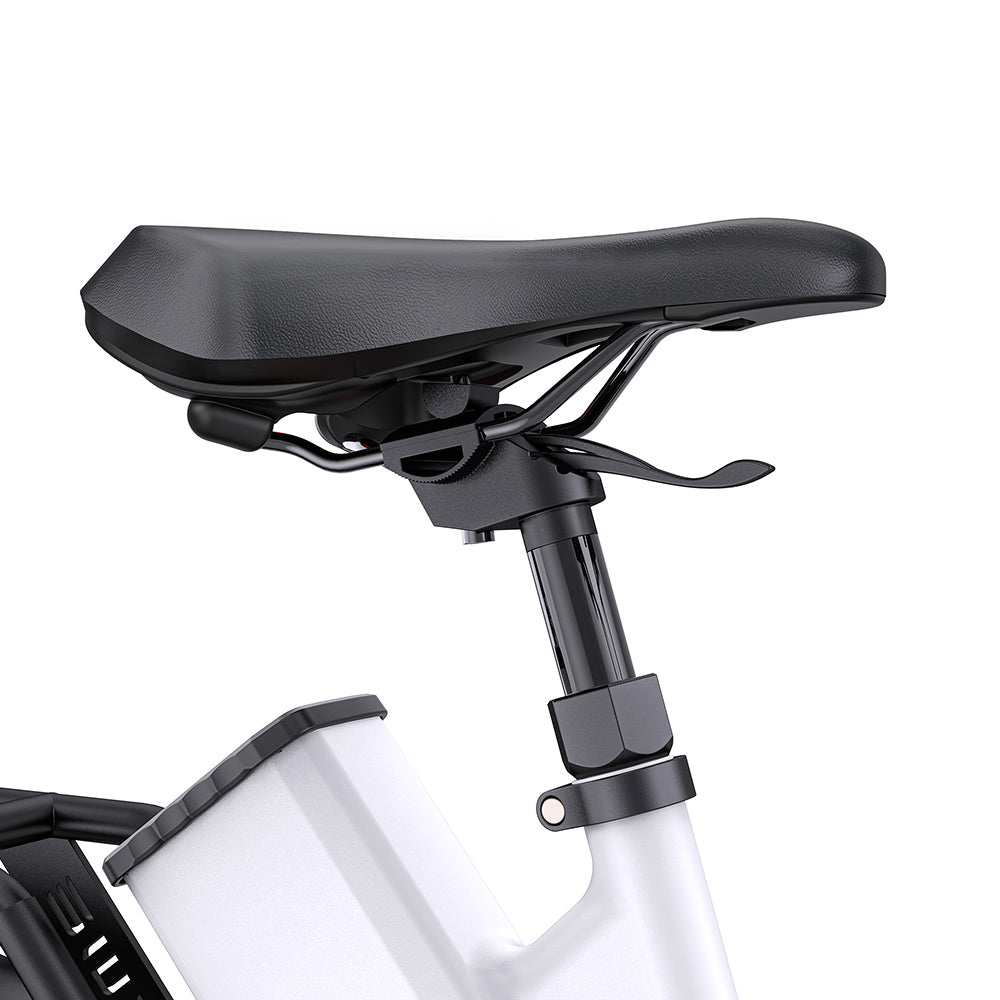 ENGWE P275 ST Urban Electric Bike, 250W Brushless Mid-drive Torque Sensor Motor, 36V 19.2Ah Removable Battery, 260km Max Range, Hydraulic Disc Brake, 27.5'' Spoke Tires, SHIMANO 9-speed - White