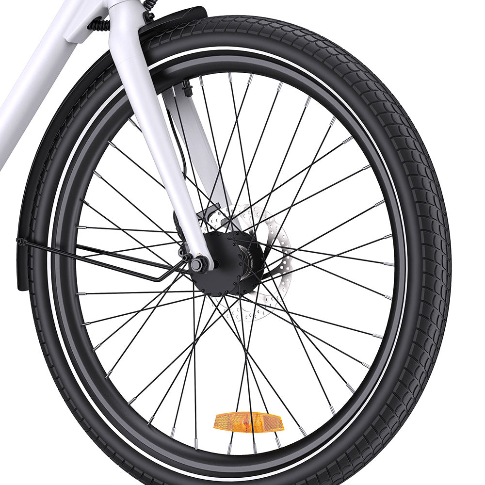 ENGWE P275 ST Urban Electric Bike, 250W Brushless Mid-drive Torque Sensor Motor, 36V 19.2Ah Removable Battery, 260km Max Range, Hydraulic Disc Brake, 27.5'' Spoke Tires, SHIMANO 9-speed - White