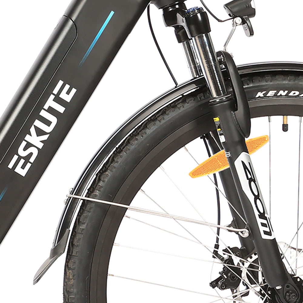 ESKUTE Netuno Electric Bicycle 27.5 Inch 250W Rear-Hub Motor 25Km/h Max Speed Bafang Brushless Motor 36V 14.5Ah Battery for 65 Miles Range Urban Bike