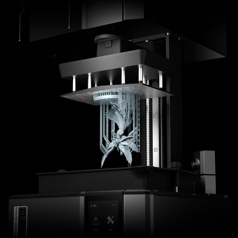 ELEGOO Mars 5 Ultra Resin 3D Printer, Smart Mechanical Sensor, 7-inch 9K Mono LCD, 150mm/h Printing Speed, AI Camera, Auto-Leveling, Dual Pour Spouts Resin Tank, WiFi Transfer, 153.36*77.76*165mm (6.04 x 3.06 x 6.49inch)