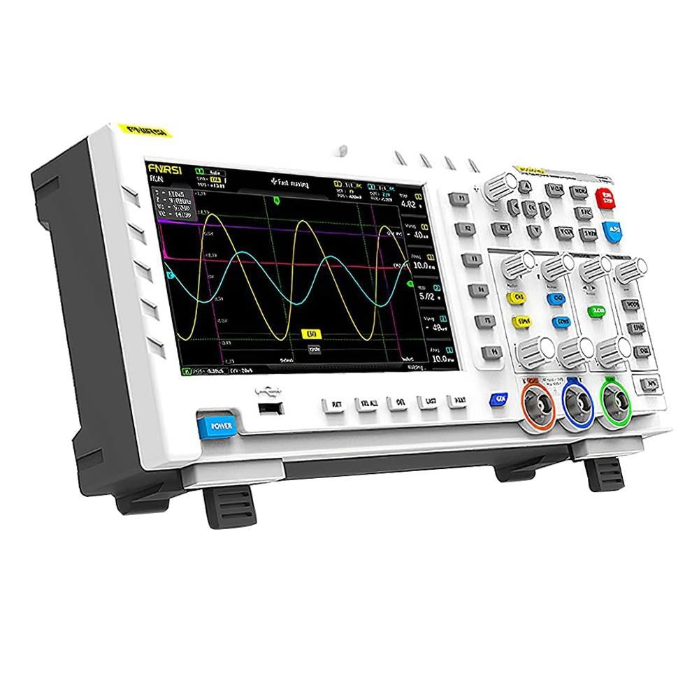 FNIRSI 1014D 2 in 1 Digital Oscilloscope, 2 Channels, 100Mhz Bandwidth, 1GSa/s Sampling Rate, DDS Signal Generator - EU Plug