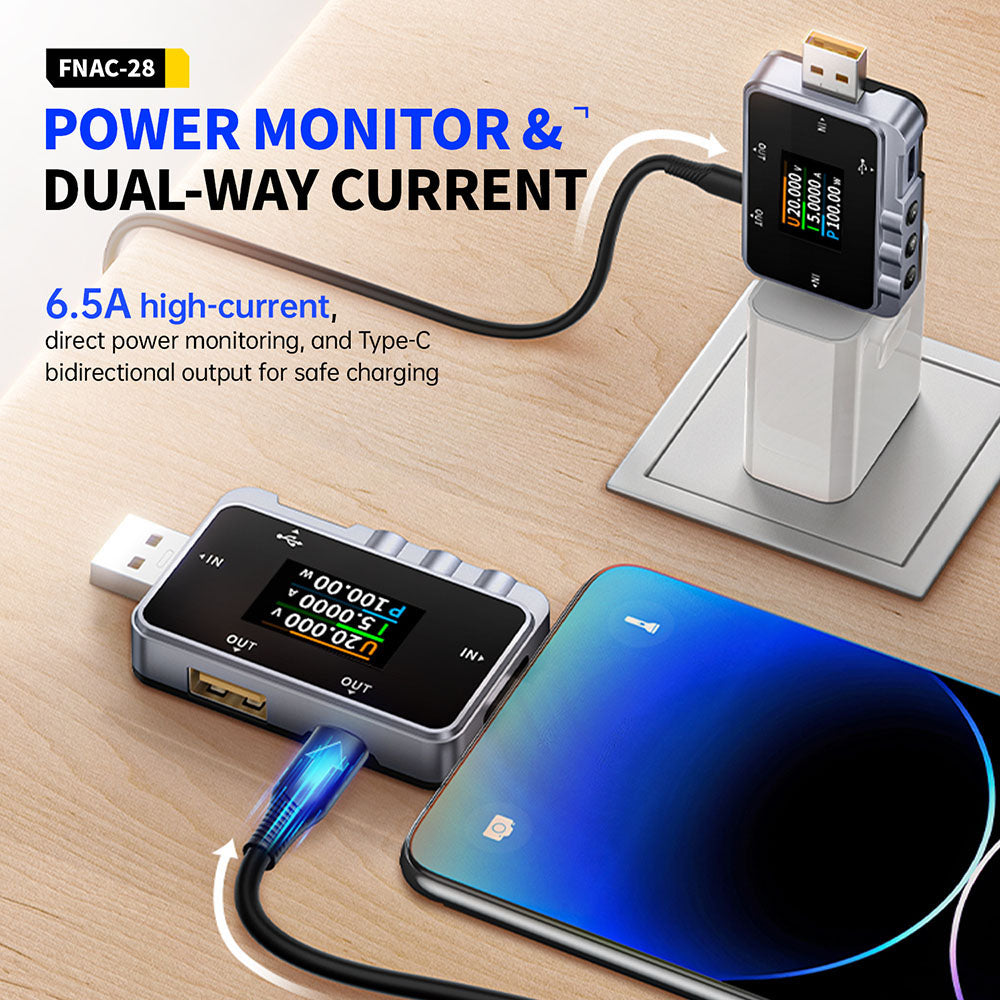 FNIRSI FNAC-28 2in1 Type-C USB Tester