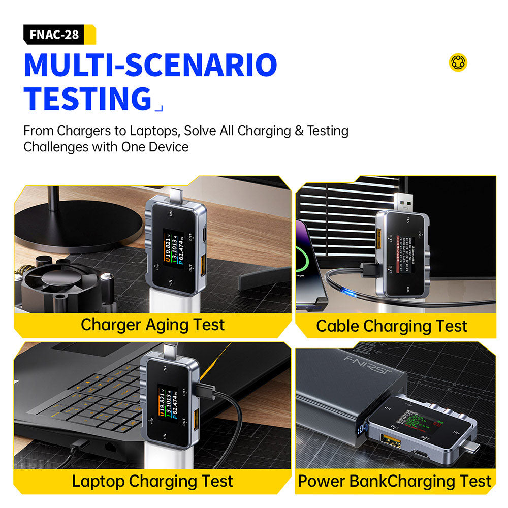 FNIRSI FNAC-28 2in1 Type-C USB Tester