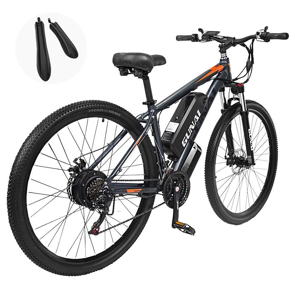 GUNAI GN29 Electric Bike 29*2.1 inch Tire 48V 750W Motor 50km/h Max Speed 15Ah Battery 90km Max Range 130kg Max Load Dual Disc Brakes Mountain E-Bike