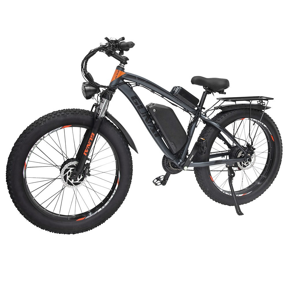 GUNAI GN88 Electric Mountain Bike 26*4.0 inch Fat Tires 1000W*2 Motors 55km/h Max Speed 48V 22Ah Battery 130km Range