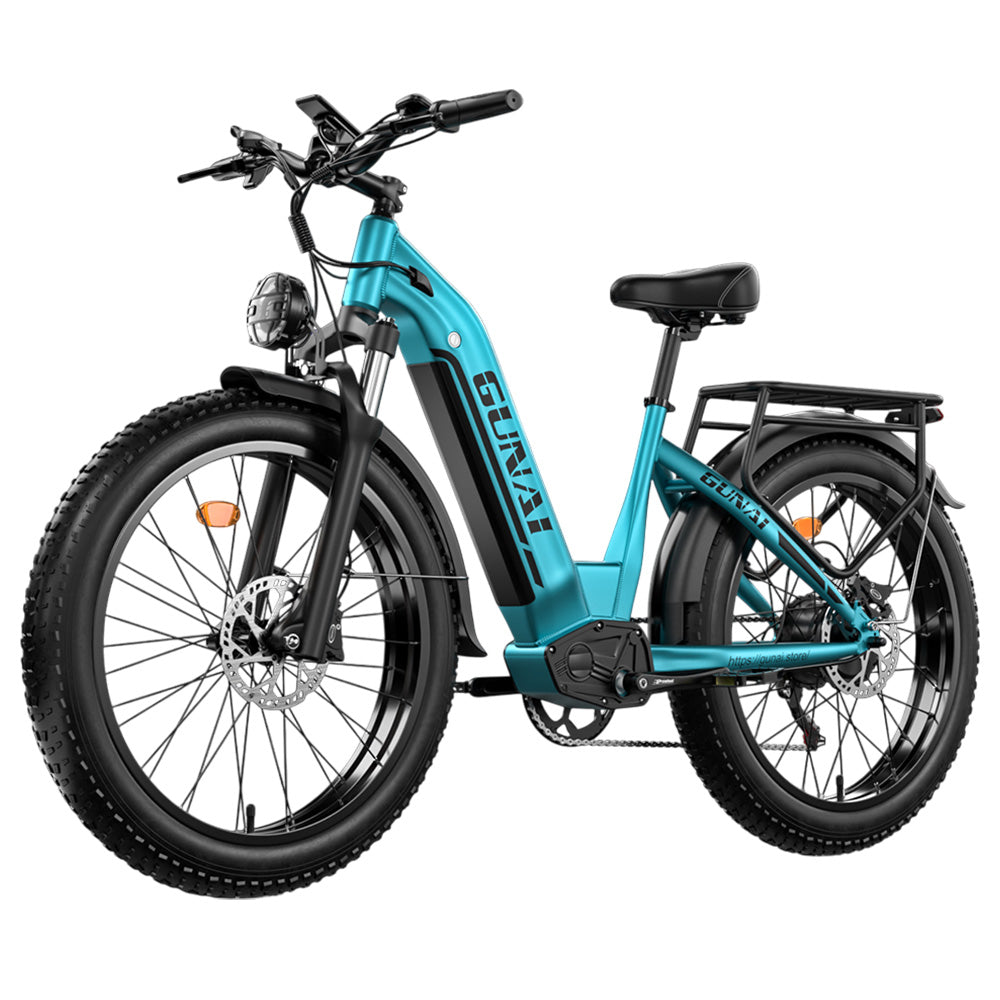GUNAI-V Electric Bike, 1000W Motor, 48V 21Ah Battery, 26*4.0 Inch Fat Tires, 50km/h Max Speed, 70km Range, Dual Hydraulic Disc Brakes, Shimano 7 Speed, LCD Display