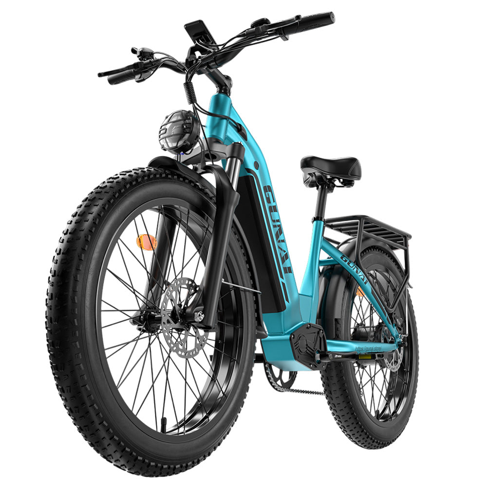 GUNAI-V Electric Bike, 1000W Motor, 48V 21Ah Battery, 26*4.0 Inch Fat Tires, 50km/h Max Speed, 70km Range, Dual Hydraulic Disc Brakes, Shimano 7 Speed, LCD Display