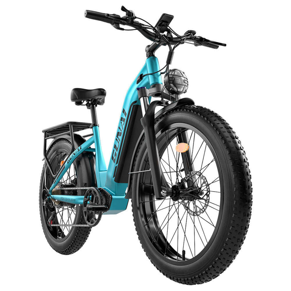GUNAI-V Electric Bike, 1000W Motor, 48V 21Ah Battery, 26*4.0 Inch Fat Tires, 50km/h Max Speed, 70km Range, Dual Hydraulic Disc Brakes, Shimano 7 Speed, LCD Display