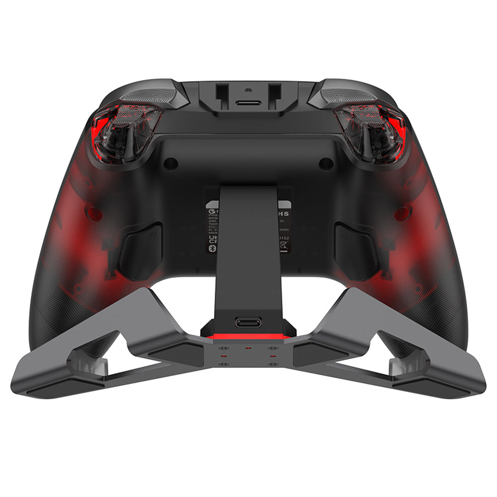 GameSir Cyclone 2 Game Controller with Charging Dock, Tri-mode Connection, Compatible with PC / Steam / Android / iOS / Switch, Mag-Res TMR Sticks, 3 Trigger Modes, Rumble Motors, RGB Lights - Black, Bundle Edition
