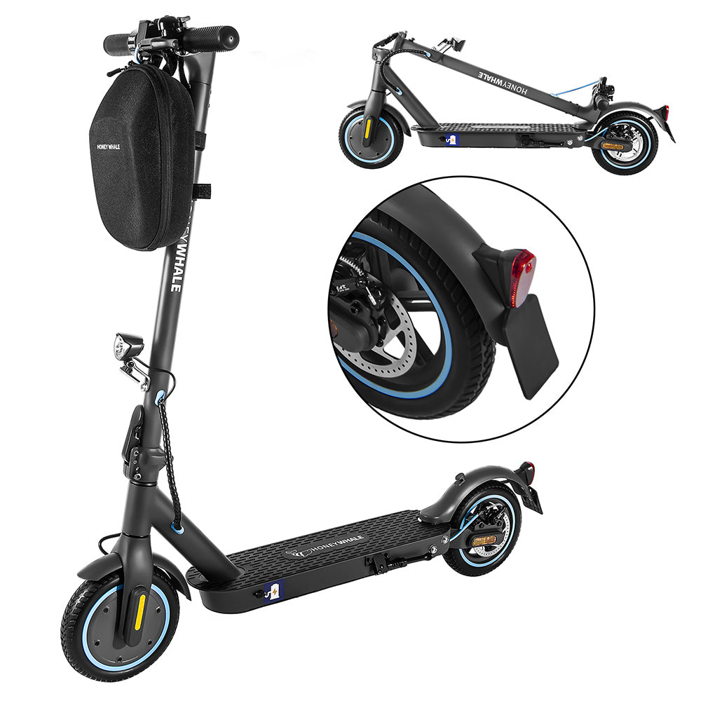 HONEYWHALE E9 8.5-inch Tire Electric Scooter ABE Certification, 350W Powerful Motor 20km/h 36V 7.5Ah Battery, 25km Max Range, Mechanical Brake Smart APP Control