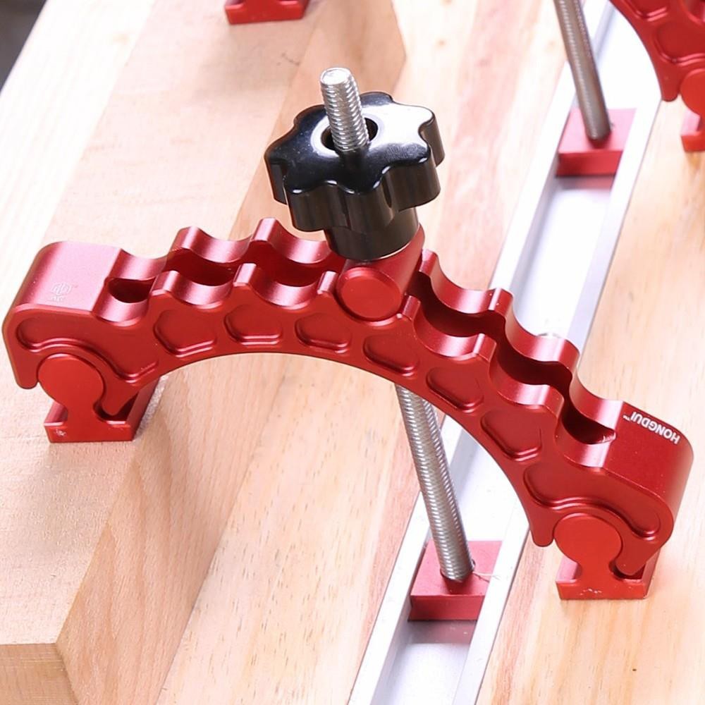 HONGDUI YB02D Slide Adjustable Clamp CNC Machine Tools Woodworking Hold Down Clamp