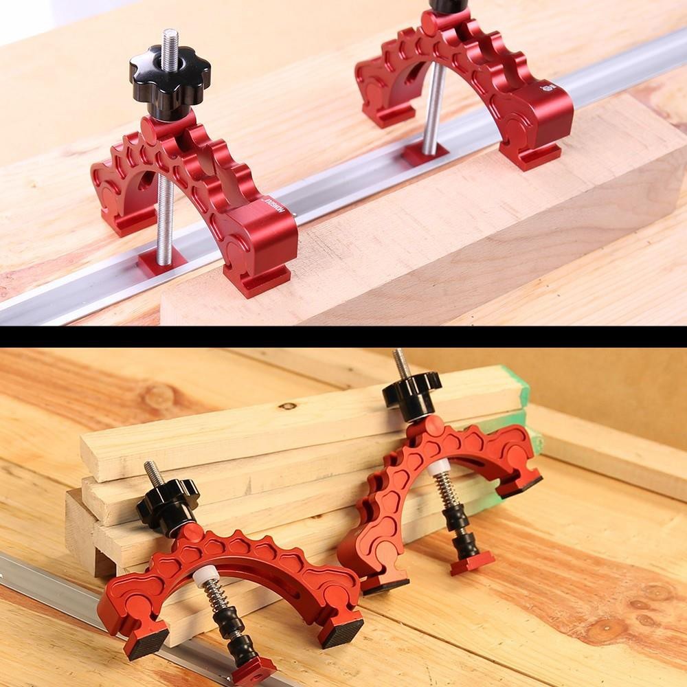 HONGDUI YB02D Slide Adjustable Clamp CNC Machine Tools Woodworking Hold Down Clamp