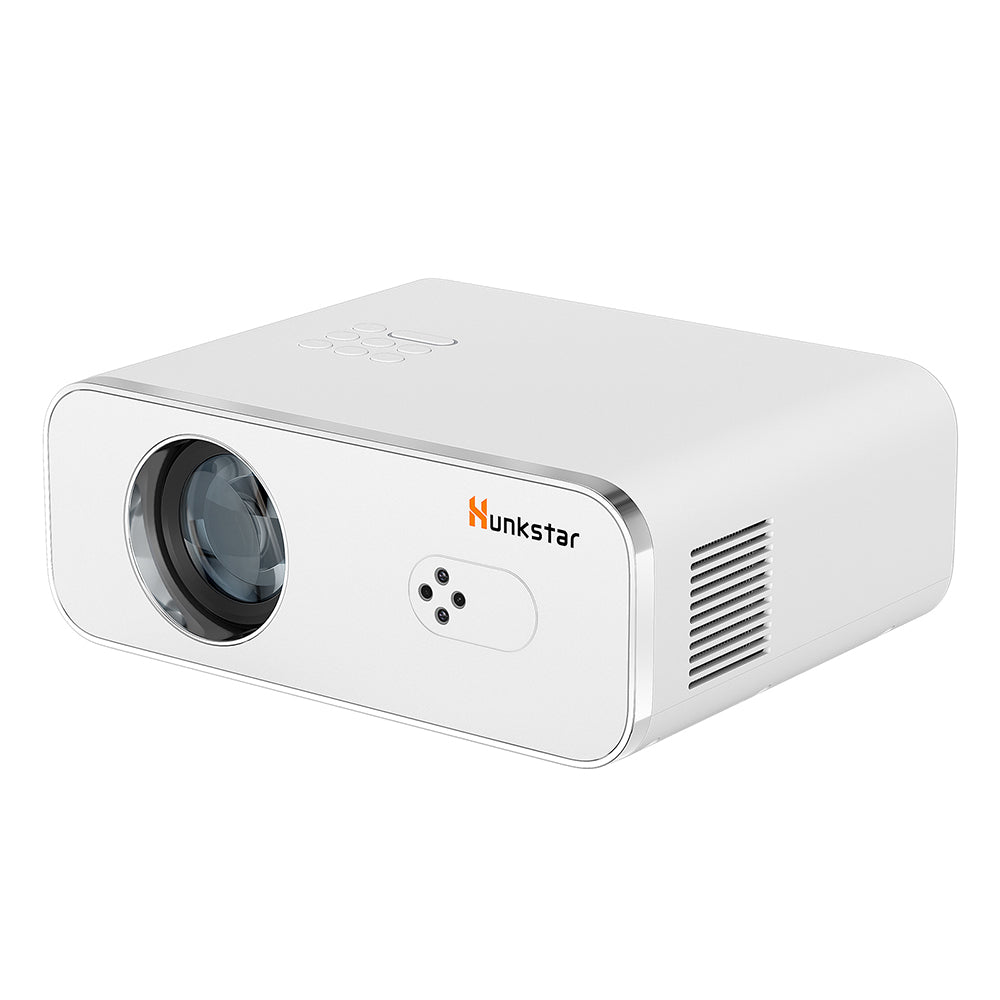 Hunkstar P3 1000 ANSI Android Projector, Native 1080P, 4K Decoding, HDR10, Auto-Keystone Correction & Auto Focus, Android 9.0, Bluetooth 5.0, WiFi 6, 2*5W Speakers