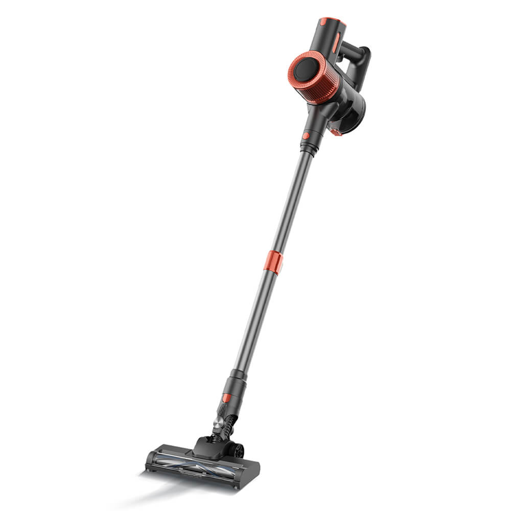 JIGOO C200 Cordless Vacuum Cleaner, 23000 Pa Wireless Vacuum Cleaner, 40mins Runtime, with 2 Work Modes & Anti-Tangle Brush for Carpet, Hard Floor and Pet Hair