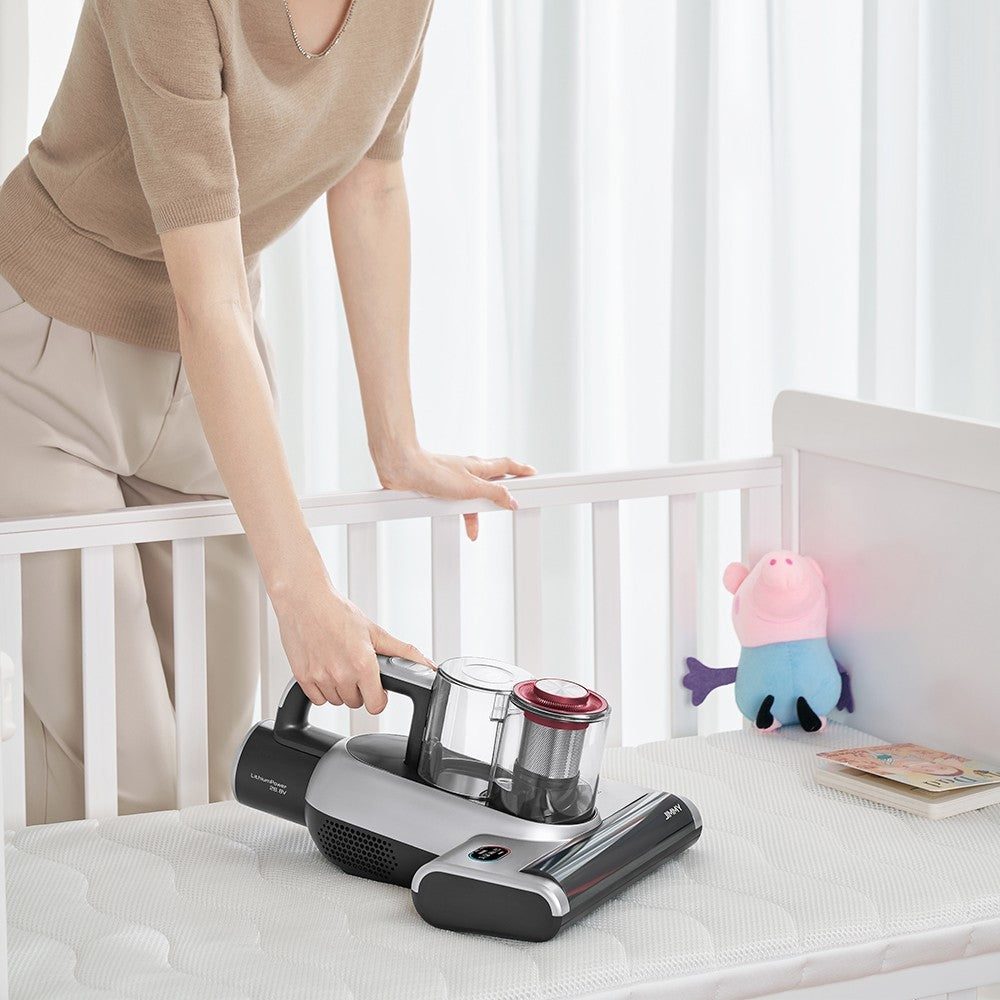 JIMMY BD7 Pro Cordless Double Cup Anti-Mite Vacuum Cleaner, 250W 6Kpa, Bed Vacuum Cleaner, Smart Dust Sensor UV & Ultrasound Technology, Negative Ion Function, 30Mins Runtime, LED Display