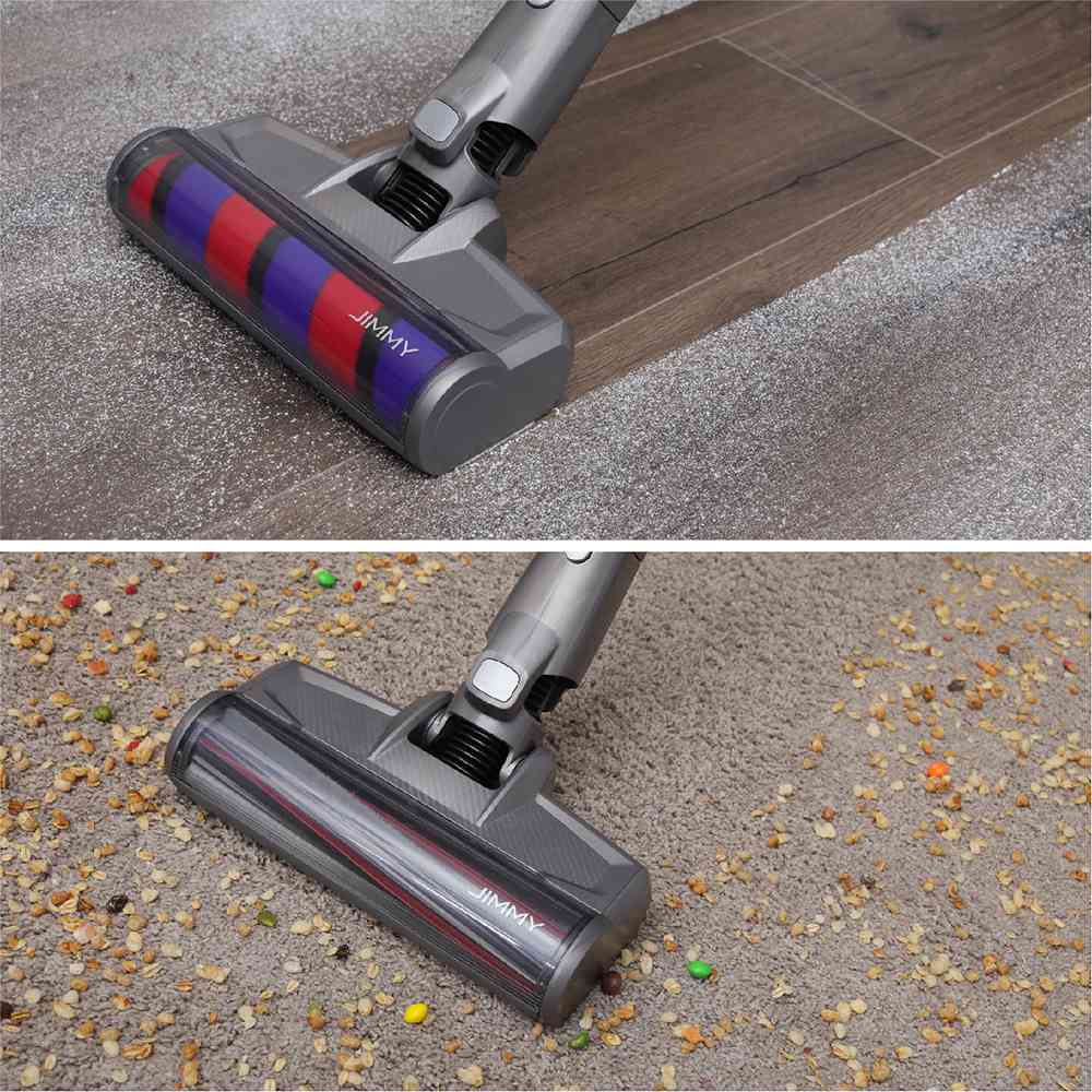 JIMMY JV85 Pro Mopping Version Flexible Handheld Cordless Vacuum Cleaner, 2 in 1 Vacuuming Mopping, 200AW Powerful Suction, 550W Digital Brushless Motor, 70 Minutes Run Time, 200ml Water Tank, Ultra-low Noise - Purple