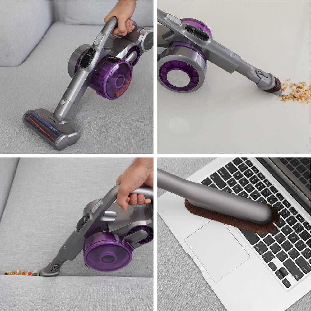 JIMMY JV85 Pro Mopping Version Flexible Handheld Cordless Vacuum Cleaner, 2 in 1 Vacuuming Mopping, 200AW Powerful Suction, 550W Digital Brushless Motor, 70 Minutes Run Time, 200ml Water Tank, Ultra-low Noise - Purple