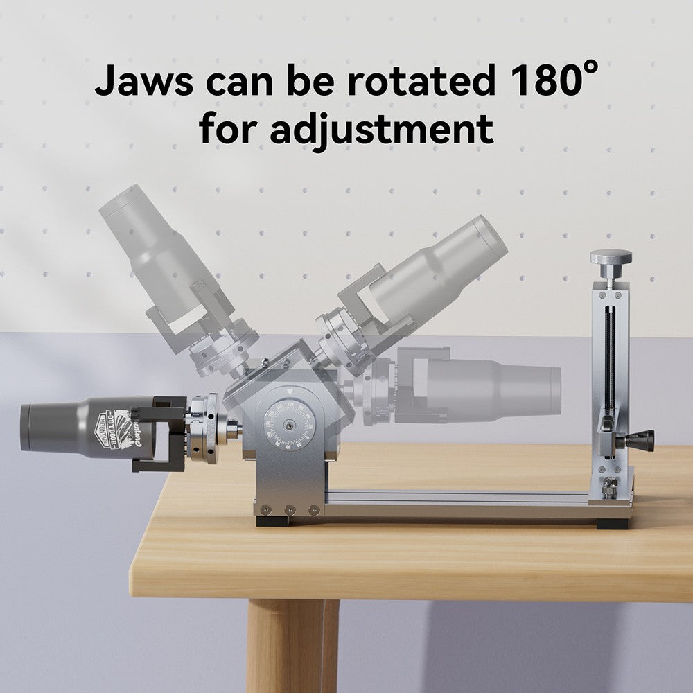 LONGER Laser Rotary Chuck for Nano/ Nano Pro, with 3 Sets of Jaws, 180° Rotation Adjustment