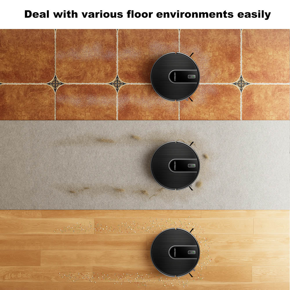 Liectroux N7S-U Robot Vacuum Cleaner and Wet Mop Combo, Smart Mapping, WiFi App, 6000Pa Suction, 120min Runtime, 400ml Dustbin & 250ml Water Tank, WiFi App, Works With Alexa and Google Assistant, for Pet Hair, Carpet, Hard Floor