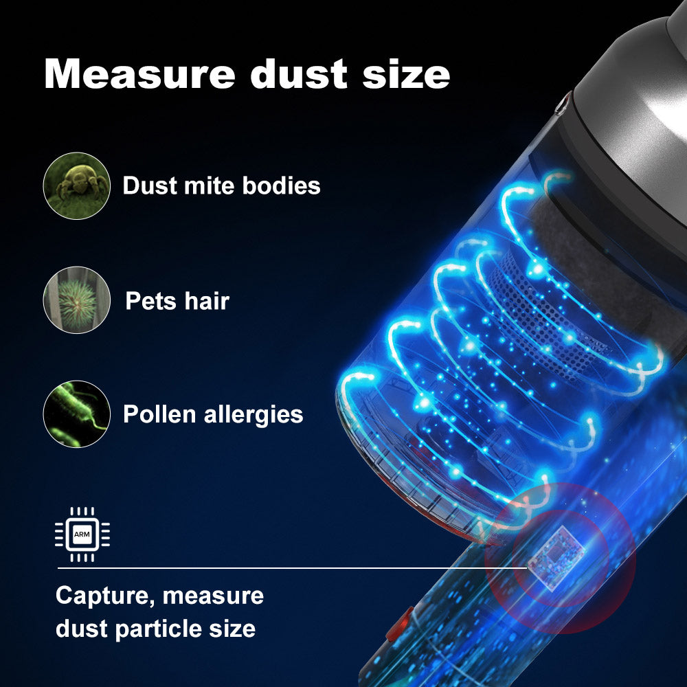 Liectroux i10 Cordless Stick Vacuum Cleaner, Smart Dust Sensing, 250W BLDC, 27kPa Suction, Colorful Touch Screen, LED Front Light, 45mins Runtime, for Carpet, Floor, Car & Pet Hair