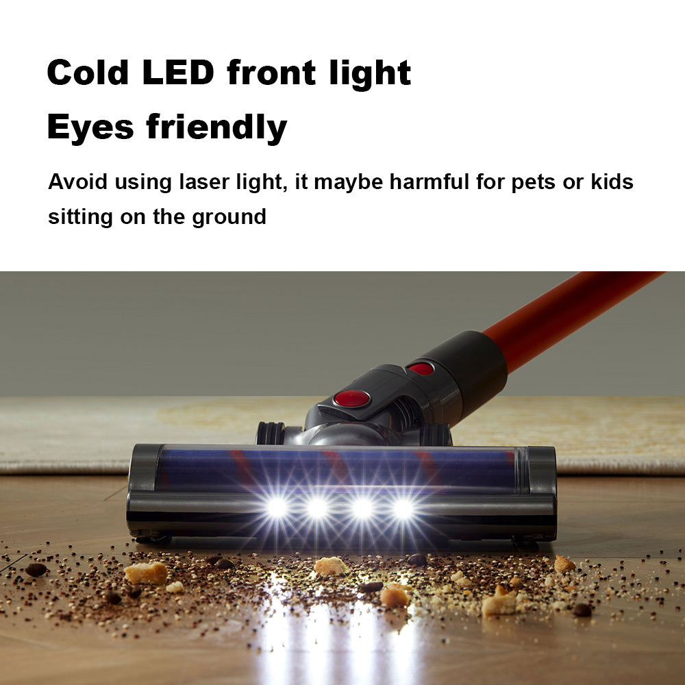 Liectroux i10 Cordless Stick Vacuum Cleaner, Smart Dust Sensing, 250W BLDC, 27kPa Suction, Colorful Touch Screen, LED Front Light, 45mins Runtime, for Carpet, Floor, Car & Pet Hair