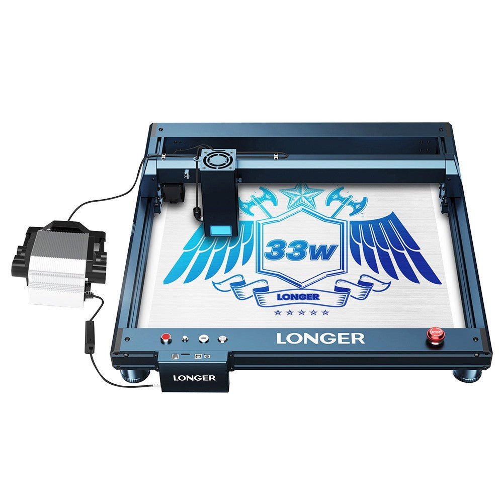 LONGER Laser B1 30W Laser Engraver Cutter, 6-core Laser Head, 33-36W Power Output, 450 x 440mm Engraving Area