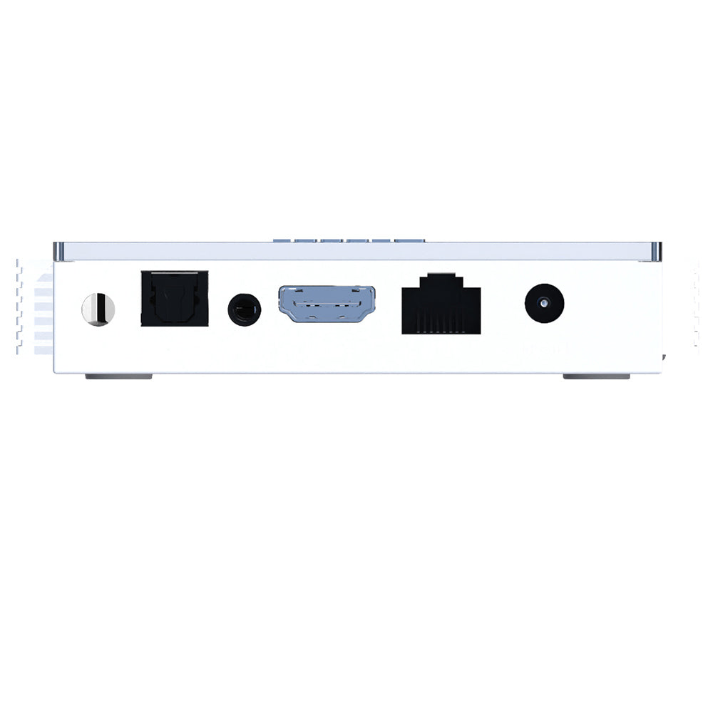 MECOOL KM2 PLUS Deluxe TV Box, Android 11, 4K HDR Output, Amlogic S905X4-J Quad Core, 4GB RAM 32GB ROM, WiFi 6 Bluetooth 5.0, Dolby Vision & Dolby Atmos, 2*USB 2.0 1*HDMI 1*AV 1*LAN 1*TF Card Slot 1*SPDIF Optical 1*Earphone Port - EU Plug