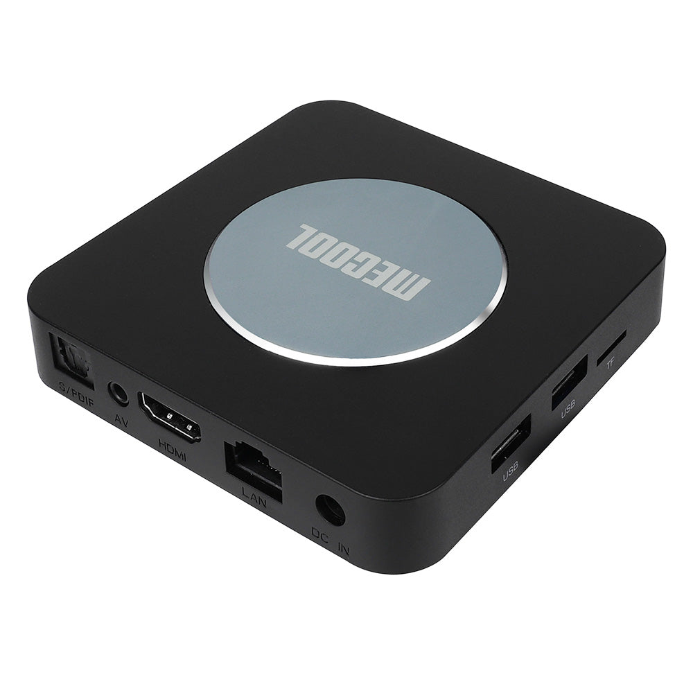 MECOOL KM2 PLUS Netflix Supported Google Android TV 11.0 Smart TV BOX, Amlogic S905X4 2GB RAM 16GB eMMC AV1 Ultra 4K HDR 2.4G/5.0GHz WiFi BT5.0 SPDIF Google Assistant Dolby Atmos Audio Ethernet Multi-streamer Home Media Player Set Top Box - EU Plug