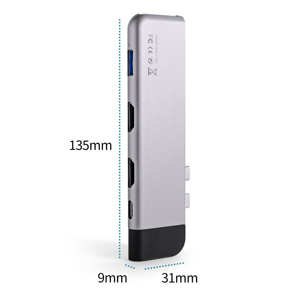 MINIX NEO C-DH Dual HDMI Multimedia Adapter for MacBook Air, MacBook Pro