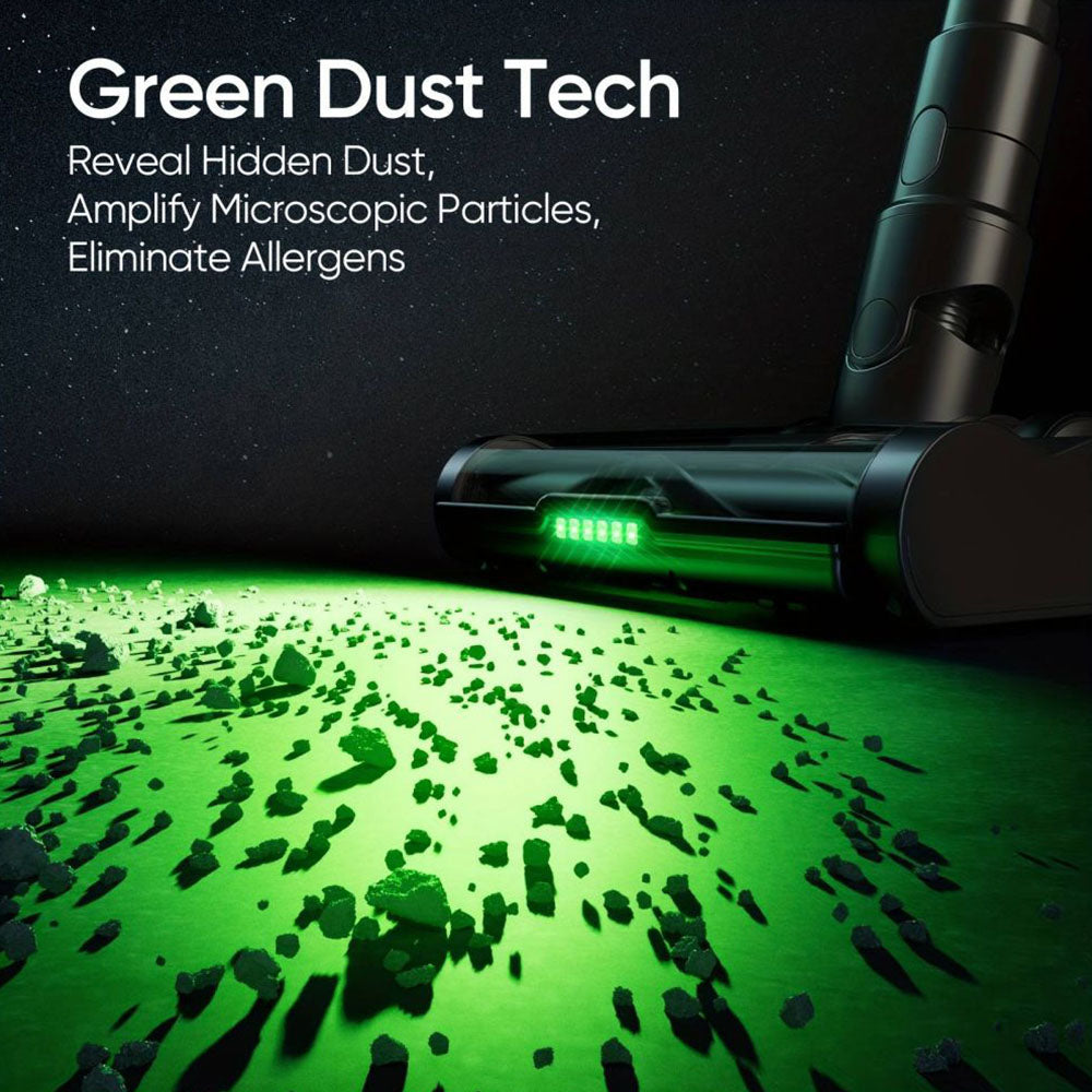 MOOSOO TD1-Mate Cordless Vacuum Cleaner, 33kPa Suction, LED Display, 45min Runtime, 420W Brushless Motor, Green Light, for Hardwood Floor Carpet Pet Hair