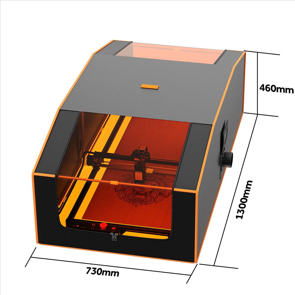 Mecpow FC3 Oversized Laser Engraver Enclosure 1300x730x460mm, Fireproof, with Viewing Window Fan Exhaust Pipe