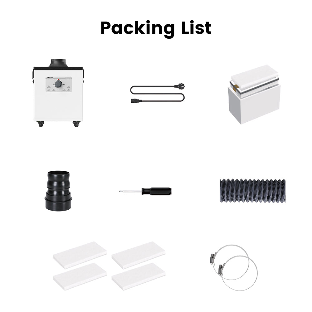 Mecpow P150 150W Smoke Purifier with 3-Stage Filtration