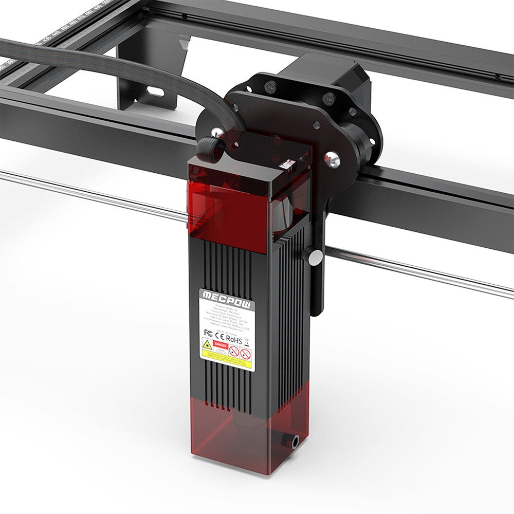 Mecpow X3 Laser Engraver, 5W Laser Power, Fixed-Focus, 0.01mm Accuracy, 10000 mm/min Engraving Speed, Safety Lock, Emergency Stop, Flame Detection, Gyroscope Sensor, 410x400mm