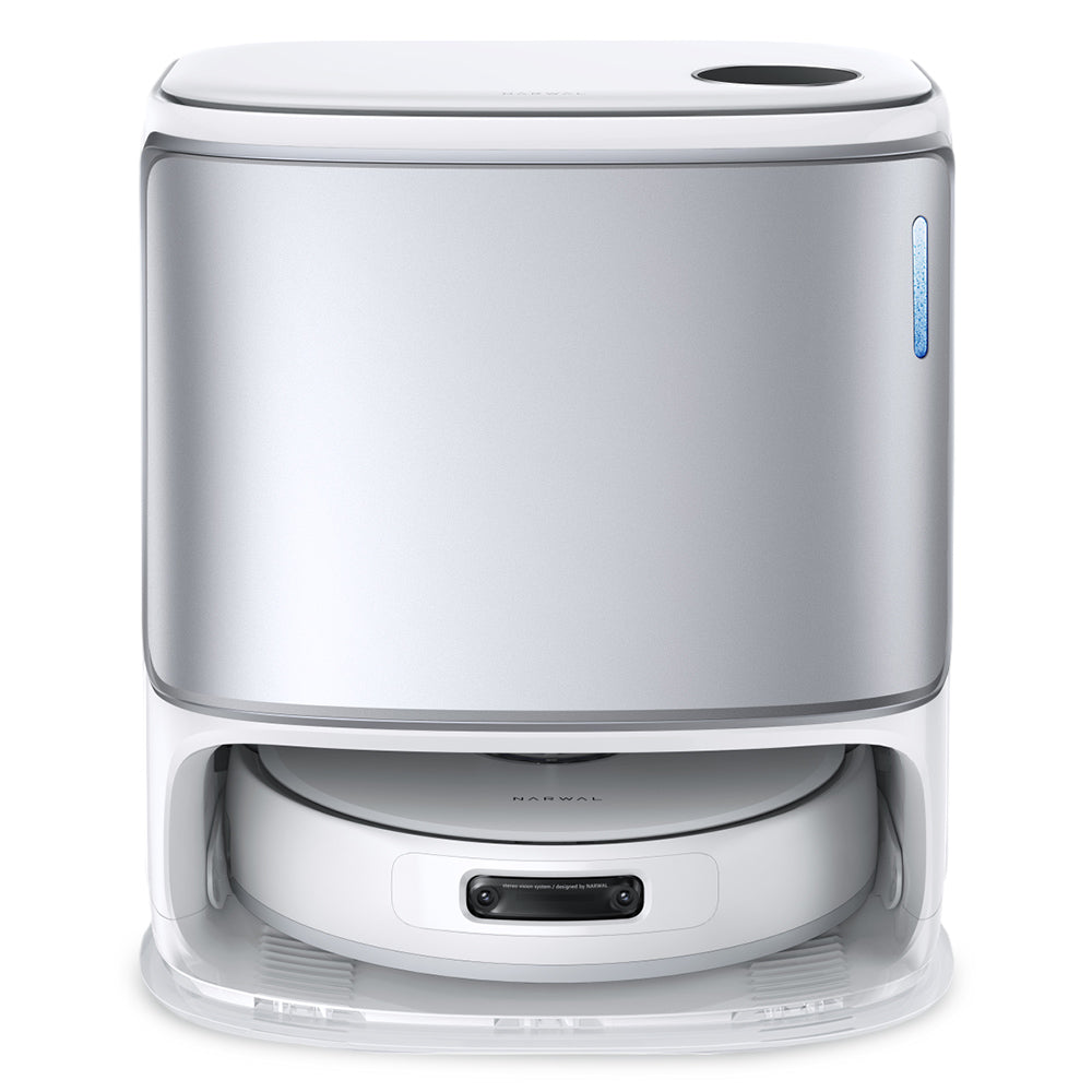 Narwal Freo Z Ultra Robot Vacuum and Mop with Base Station, 12,000Pa Power, Self-Empty, Dual-camera, Zero-Tangling, 120-day Maintenance-Free, Auto Mop Lifting To 12mm, Tri-Laser Obstacle Avoidance, AI-Adaptive Hot Water Washing & Drying - White