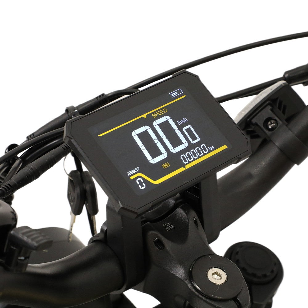 ONESPORT W66 Electric Bike, 500W Motor, 48V 13.5Ah Battery, 20*4.0 inch Tire, 25km/h Max Speed, 100km Range, Front & Rear Hydraulic Disc Brakes, Shock Absorbing Front Fork, 7-speed Transmission