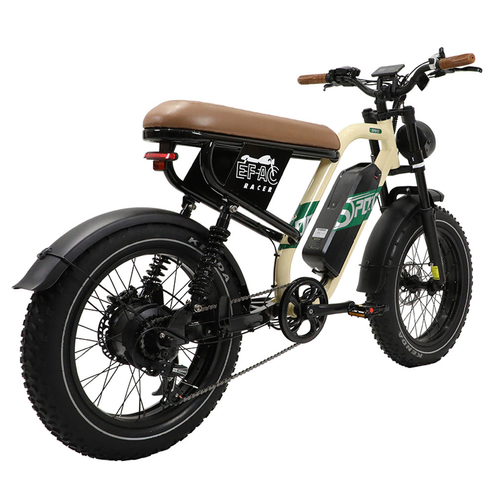 ONESPORT W66 Electric Bike, 500W Motor, 48V 13.5Ah Battery, 20*4.0 inch Tire, 25km/h Max Speed, 100km Range, Front & Rear Hydraulic Disc Brakes, Shock Absorbing Front Fork, 7-speed Transmission