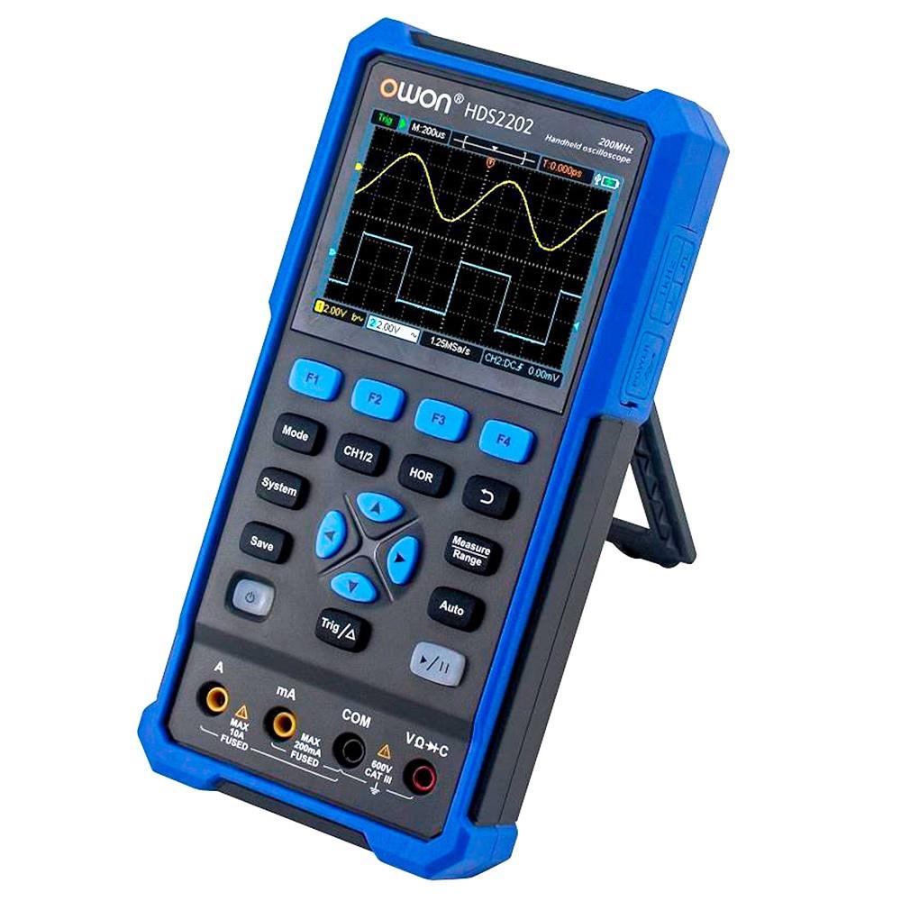 OWON HDS2202 2 in 1 Digital Oscilloscope Multimeter, 200MHz Bandwidth, 1GSa/s Sampling Rate, 20000 Counts - US Plug