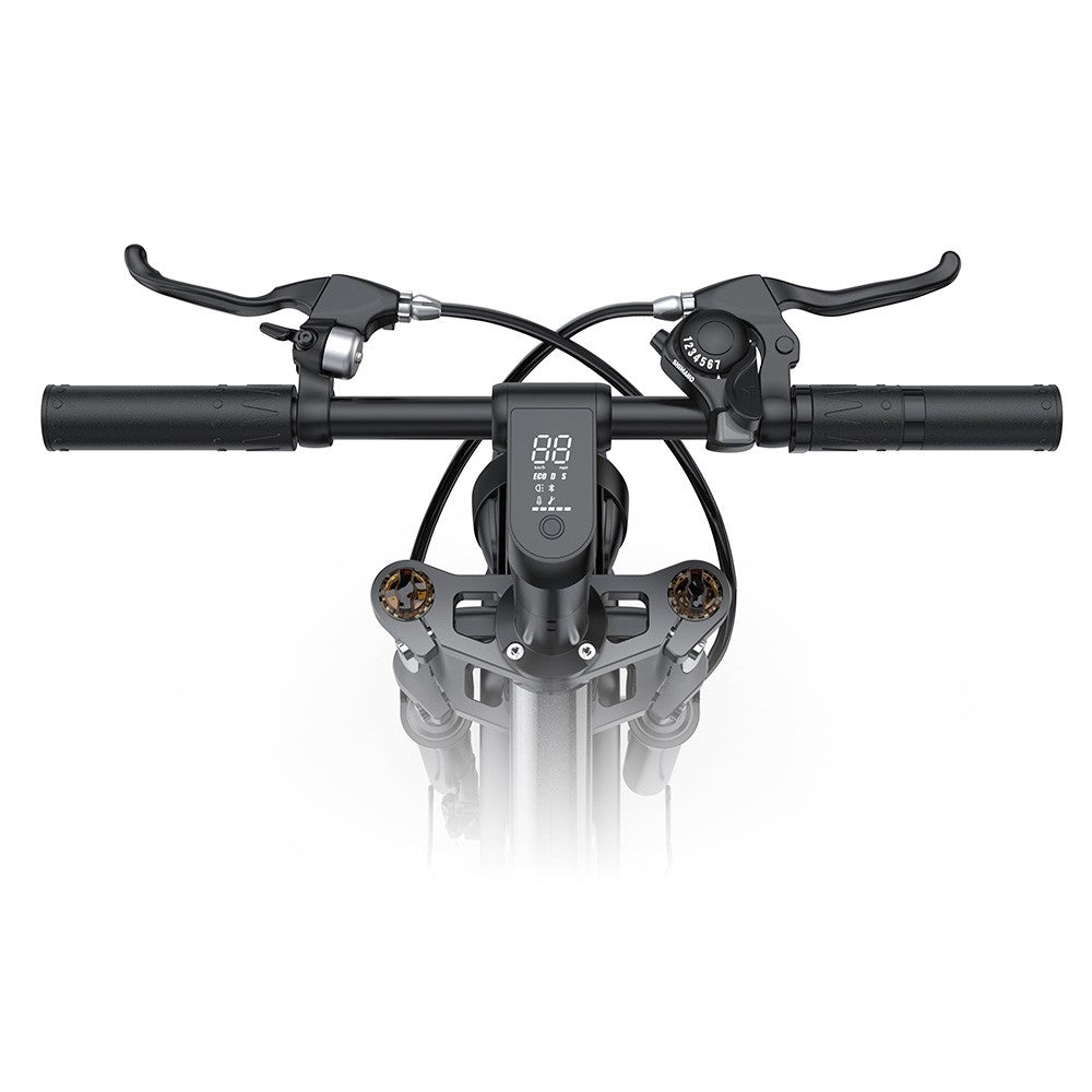 PHNHOLUN C6 Pro Electric Bike 20*4.0 inch All-terrain Fat Tire 1000W Motor 60km/h Max Speed 48V 17Ah Detachable Battery 80km Range Fully suspension Shimano 7-speeds Integrated LCD screen support APP