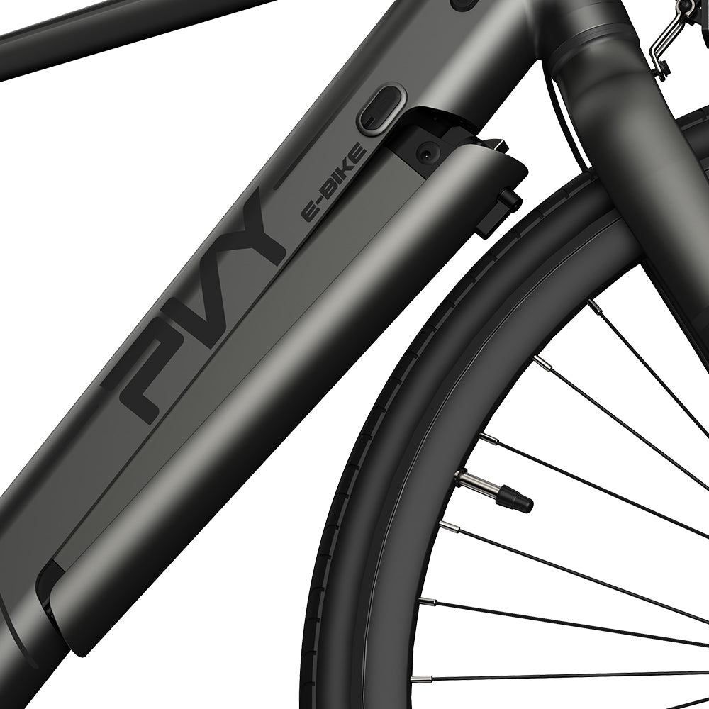 PVY P30 Electric Bike 27.5*2.1-inch Tire 500W Motor 50N.M Torque Sensor 36V 13.5Ah Battery 100km Max Range Hydraulic Disc Brake SHIMANO 9-speed Aluminum Alloy IP66 Waterproof - Grey