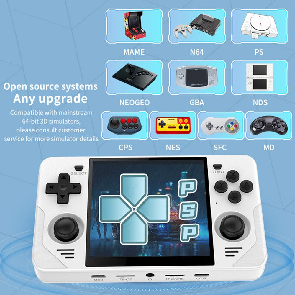 Powkiddy RGB30 Handheld Game Console Open Source Linux 16GB TF Card, 5G WiFi - Black