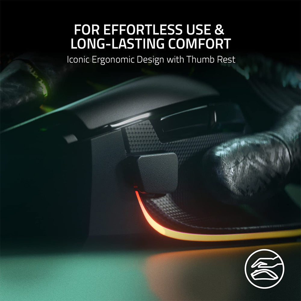 Razer Basilisk V3 Gaming Mouse, RGB Lighting, 26K DPI Optical Sensor, 11 Programmable Buttons