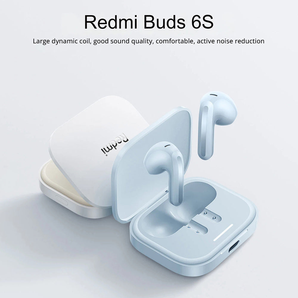 Redmi Buds 6S Semi-in-ear Earbuds, Active Noise Cancellation, Bluetooth 5.3 - Blue