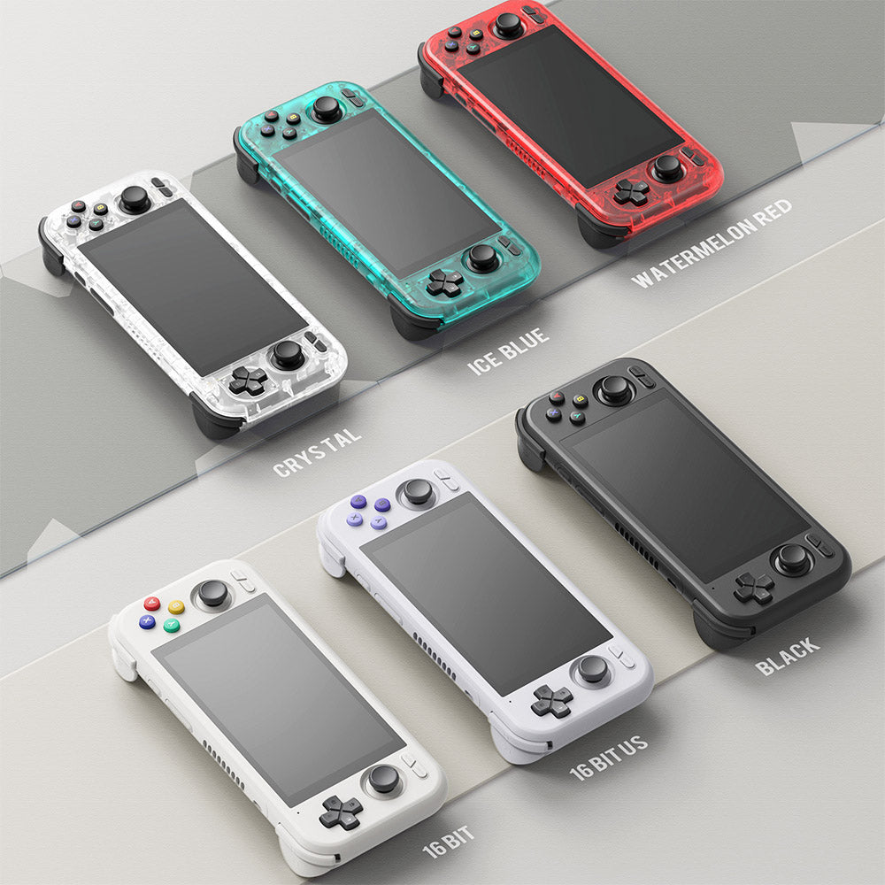 Retroid Pocket 4 Pro Game Console, 4.7-inch Touchscreen, 8GB RAM 128GB Storage, Android 13, Wifi 6 Bluetooth 5.2, Moonlight Streaming - Grey