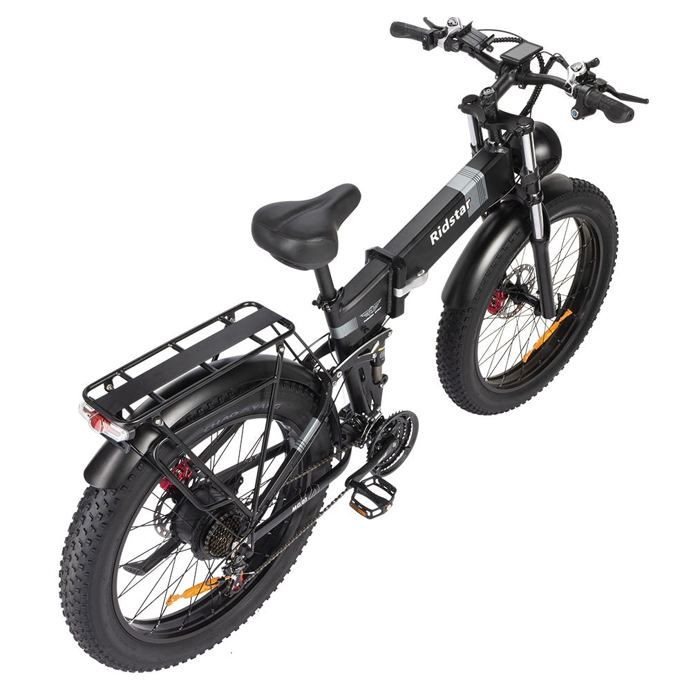 Ridstar H26 Pro Electric Bike, 26*4.0 inch All-terrain Fat Tires 1000W Motor 48V 23Ah Battery 58km/h Max Speed 120km Max Range Oil Brake