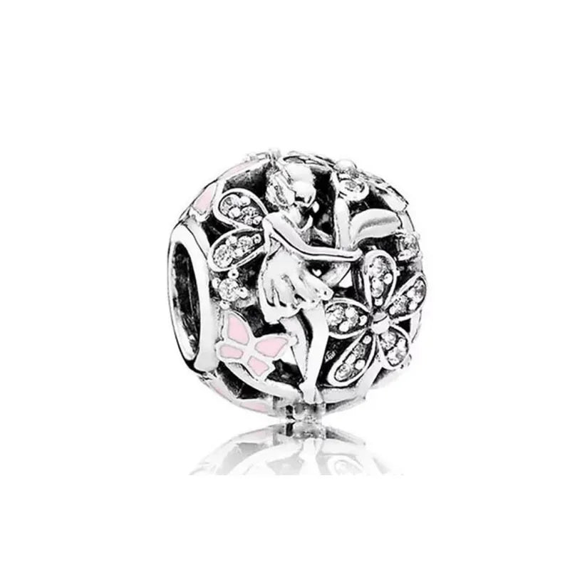 2024 Nový jarný modrý prívesok vtáčik Diy Bead Fit Európsky náramok 925 Strieborné šperky Príslušenstvo