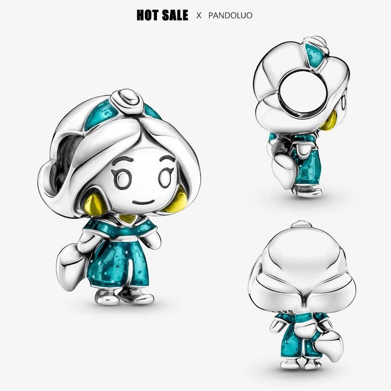 Novinka v sérii Disney Charm Beads Hodí sa k Pandora Original Charms náramok pre ženy 925 Strieborný prívesok s korálkami DIY šperky Hot Sale
