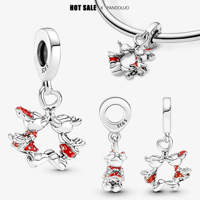 Novinka v sérii Disney Charm Beads Hodí sa k Pandora Original Charms náramok pre ženy 925 Strieborný prívesok s korálkami DIY šperky Hot Sale